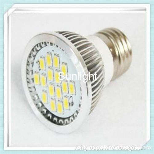 Super bright 5W LED SMD5630 GU10 Spotlight for GU10/E27/E14 500-550lm